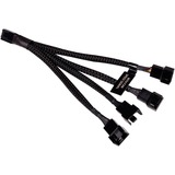 Alphacool Divisor de cable en Y 4 pines a 4x 4 pines PWM, 15 cm, Cable Y negro