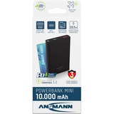 Ansmann Powerbank 10000 mAh PB222PD, Banco de potencia negro