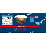 Bosch Expert C470 hoja de lija, Ø 125mm, K80 sin perforar 