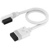 Corsair iCUE LINK Cable delgado, 200mm, 90° en ángulo blanco