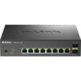 D-Link 10-Port Multi-Gigabit Smart Managed PoE Gestionado, Interruptor/Conmutador negro, Gestionado