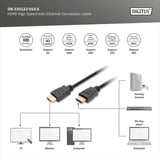 Digitus Cable de conexión HDMI Premium High Speed, con Ethernet, UHD 4K negro