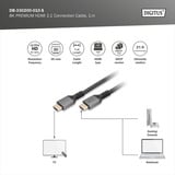 Digitus Cable de conexión HDMI Ultra High Speed, con Ethernet, UHD 8K negro/Gris