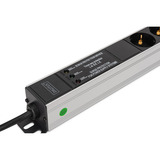 Digitus DN-95438, Regleta negro/Aluminio