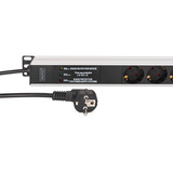 Digitus DN-95438, Regleta negro/Aluminio