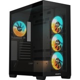 GIGABYTE C500 PANORAMIC STEALTH Midi Tower Negro, Cajas de torre negro, Midi Tower, PC, Negro, ATX, Mini-ATX, Mini-ITX, Vidrio, Plástico, Acero, Juego