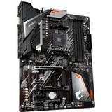 GIGABYTE Placa base A520 AORUS ELITE - Compatible con procesadores AMD Ryzen serie 5000 AM4, VRM digital puro de 5+3 fases, hasta 4733MHz DDR4 (OC), PCIe 3.0 x4 M.2, LAN GbE, USB 3.2 Gen2 VRM digital puro de 5+3 fases, hasta 4733MHz DDR4 (OC), PCIe 3.0 x4 M.2, LAN GbE, USB 3.2 Gen2, AMD, Zócalo AM4, AMD Ryzen 3000 Series, Zócalo AM4, DDR4-SDRAM, 128 GB
