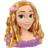 Just Play Disney Princess - Cabeza de Estilismo Rapunzel, Cabeza de maquillaje y peluquería 