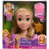 Just Play Disney Princess - Cabeza de Estilismo Rapunzel, Cabeza de maquillaje y peluquería 