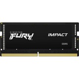 Kingston FURY FURY 32 GB 5600 MT/s DDR5 CL40 SODIMM Impact PnP, Memoria RAM negro, 32 GB, 1 x 32 GB, DDR5, 262-pin SO-DIMM