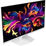 MSI MPG 321URXWDE QD-OLED pantalla para PC 80 cm (31.5") 3840 x 2160 Pixeles 4K Ultra HD Blanco, Monitor de gaming blanco, 80 cm (31.5"), 3840 x 2160 Pixeles, 4K Ultra HD, QD-OLED, 0,03 ms, Blanco