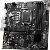 MSI PRO B760M-P placa base Intel B760 LGA 1700 micro ATX negro, Intel, LGA 1700, Intel® Celeron®, Intel® Pentium® Gold, LGA 1700, DDR5-SDRAM, 192 GB