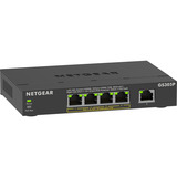 Netgear GS305Pv3 No administrado Gigabit Ethernet (10/100/1000) Energía sobre Ethernet (PoE) Negro, Interruptor/Conmutador negro, No administrado, Gigabit Ethernet (10/100/1000), Bidireccional completo (Full duplex), Energía sobre Ethernet (PoE), Montaje de pared