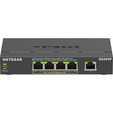 Netgear GS305Pv3 No administrado Gigabit Ethernet (10/100/1000) Energía sobre Ethernet (PoE) Negro, Interruptor/Conmutador negro, No administrado, Gigabit Ethernet (10/100/1000), Bidireccional completo (Full duplex), Energía sobre Ethernet (PoE), Montaje de pared