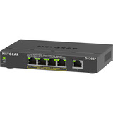 Netgear GS305Pv3 No administrado Gigabit Ethernet (10/100/1000) Energía sobre Ethernet (PoE) Negro, Interruptor/Conmutador negro, No administrado, Gigabit Ethernet (10/100/1000), Bidireccional completo (Full duplex), Energía sobre Ethernet (PoE), Montaje de pared
