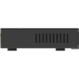 Netgear GS305Pv3 No administrado Gigabit Ethernet (10/100/1000) Energía sobre Ethernet (PoE) Negro, Interruptor/Conmutador negro, No administrado, Gigabit Ethernet (10/100/1000), Bidireccional completo (Full duplex), Energía sobre Ethernet (PoE), Montaje de pared