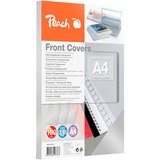 Peach 510013 cubierta A4 Transparente 100 pieza(s), Portadas para encuadernado A4, Transparente, Esquinas cuadradas, 0,18 mm, 100 pieza(s)
