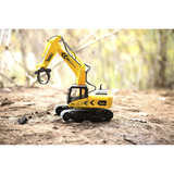 Revell 24924 RC Bagger mit 6-CH 2.4 GHz Fernsteuerung, Outdoor-tauglich, Schaufel und Baumgreifer aus Metall, griffiger Kettenantrieb, Originalgetreu, einzeln steuerbare Teile-Digger 2.0, bunt, Radiocontrol amarillo/Negro, Outdoor-tauglich, Schaufel und Baumgreifer aus Metall, griffiger Kettenantrieb, Originalgetreu, einzeln steuerbare Teile-Digger 2.0, bunt, 96 año(s), Plástico