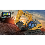 Revell 24924 RC Bagger mit 6-CH 2.4 GHz Fernsteuerung, Outdoor-tauglich, Schaufel und Baumgreifer aus Metall, griffiger Kettenantrieb, Originalgetreu, einzeln steuerbare Teile-Digger 2.0, bunt, Radiocontrol amarillo/Negro, Outdoor-tauglich, Schaufel und Baumgreifer aus Metall, griffiger Kettenantrieb, Originalgetreu, einzeln steuerbare Teile-Digger 2.0, bunt, 96 año(s), Plástico