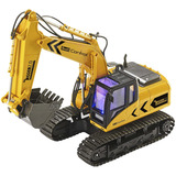 Revell 24924 RC Bagger mit 6-CH 2.4 GHz Fernsteuerung, Outdoor-tauglich, Schaufel und Baumgreifer aus Metall, griffiger Kettenantrieb, Originalgetreu, einzeln steuerbare Teile-Digger 2.0, bunt, Radiocontrol amarillo/Negro, Outdoor-tauglich, Schaufel und Baumgreifer aus Metall, griffiger Kettenantrieb, Originalgetreu, einzeln steuerbare Teile-Digger 2.0, bunt, 96 año(s), Plástico