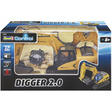 Revell 24924 RC Bagger mit 6-CH 2.4 GHz Fernsteuerung, Outdoor-tauglich, Schaufel und Baumgreifer aus Metall, griffiger Kettenantrieb, Originalgetreu, einzeln steuerbare Teile-Digger 2.0, bunt, Radiocontrol amarillo/Negro, Outdoor-tauglich, Schaufel und Baumgreifer aus Metall, griffiger Kettenantrieb, Originalgetreu, einzeln steuerbare Teile-Digger 2.0, bunt, 96 año(s), Plástico
