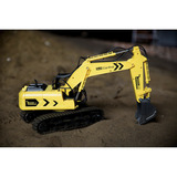 Revell 24924 RC Bagger mit 6-CH 2.4 GHz Fernsteuerung, Outdoor-tauglich, Schaufel und Baumgreifer aus Metall, griffiger Kettenantrieb, Originalgetreu, einzeln steuerbare Teile-Digger 2.0, bunt, Radiocontrol amarillo/Negro, Outdoor-tauglich, Schaufel und Baumgreifer aus Metall, griffiger Kettenantrieb, Originalgetreu, einzeln steuerbare Teile-Digger 2.0, bunt, 96 año(s), Plástico