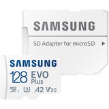 SAMSUNG EVO Plus 128 GB microSDXC (2024), Tarjeta de memoria blanco