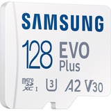 SAMSUNG EVO Plus 128 GB microSDXC (2024), Tarjeta de memoria blanco