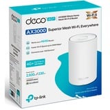 TP-Link Deco X50-4G Doble banda (2,4 GHz / 5 GHz) Wi-Fi 6 (802.11ax) Blanco 3 Interno, Router blanco, Blanco, Interno, Enrutador de malla, ≤20 dBm (2.4GHz); ≤23 dBm (5GHz), Doble banda (2,4 GHz / 5 GHz), Wi-Fi 6 (802.11ax)