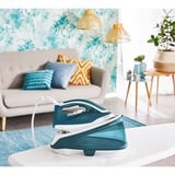 Tefal Express Essential SV6115 2200 W 1,4 L Blanco, Gris, Estación de planchado a vapor blanco/Turquesa, 2200 W, 230 g/min, 5,2 bar, 1,4 L, 260 g/min, Blanco, Gris