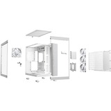 be quiet! LIGHT BASE 600 LX White Midi Tower Blanco, Cajas de torre blanco, Midi Tower, PC, Blanco, ATX, micro ATX, Mini-ITX, Acrilonitrilo butadieno estireno (ABS), Vidrio, SGCC, Juego