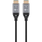 goobay Cable HDMI híbrido óptico de ultra alta velocidad (AOC) 8K / 60Hz negro/Gris