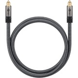 goobay Cable Toslink Plus negro/Plateado