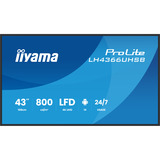 iiyama LH4366UHSB-B1AG, Pantalla de gran formato negro (mate)