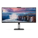 AOC V5 CU34V5CW LED display 86,4 cm (34") 3440 x 1440 Pixeles Wide Quad HD Negro, Monitor LED negro, 86,4 cm (34"), 3440 x 1440 Pixeles, Wide Quad HD, LED, 1 ms, Negro