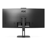 AOC V5 CU34V5CW pantalla para PC 86,4 cm (34") 3440 x 1440 Pixeles Wide Quad HD LED Negro, Monitor LED negro, 86,4 cm (34"), 3440 x 1440 Pixeles, Wide Quad HD, LED, 4 ms, Negro