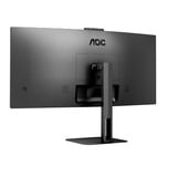 AOC V5 CU34V5CW pantalla para PC 86,4 cm (34") 3440 x 1440 Pixeles Wide Quad HD LED Negro, Monitor LED negro, 86,4 cm (34"), 3440 x 1440 Pixeles, Wide Quad HD, LED, 4 ms, Negro