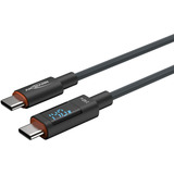 Ansmann USB 2.0 Kabel, USB-C Stecker > USB-C Stecker, Cable antracita