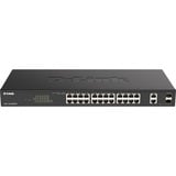 D-Link DGS-1100-26MPV2/E switch Gestionado L2 Gigabit Ethernet (10/100/1000) Energía sobre Ethernet (PoE) Negro, Interruptor/Conmutador Gestionado, L2, Gigabit Ethernet (10/100/1000), Bidireccional completo (Full duplex), Energía sobre Ethernet (PoE), Montaje en rack