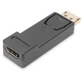 Digitus Adaptador DisplayPort > HDMI negro