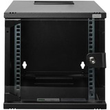 Digitus Caja de montaje en la pared 254 mm (10") - 312x300 mm (WxD), Armario IT negro, Bastidor de pared, 6U, 30 kg, Bloqueo del teclado, 5,33 kg, Negro