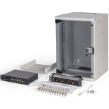 Digitus Set de red SOHO Pro 10" 315x300 mm (AnxP), Armario IT gris claro