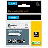Dymo Nylon Flexible IND, Cinta de escritura Negro sobre amarillo, Multicolor, Nylon, -10 - 80 °C, UL 969, DYMO