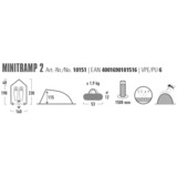 High Peak Minitramp 2, Tienda de campaña negro/Rojo