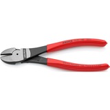 KNIPEX 74 01 180 alicate Alicates de corte diagonal rojo, Alicates de corte diagonal, Acero cromo vanadio, De plástico, Rojo, 18 cm, 241 g