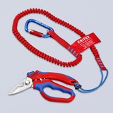 KNIPEX 95 05 20 SB, Tijeras rojo/Azul