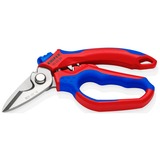 KNIPEX Tijeras de electricista anguladas rojo/Azul