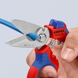 KNIPEX Tijeras de electricista anguladas rojo/Azul