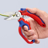 KNIPEX Tijeras de electricista anguladas rojo/Azul