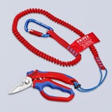 KNIPEX Tijeras de electricista anguladas rojo/Azul